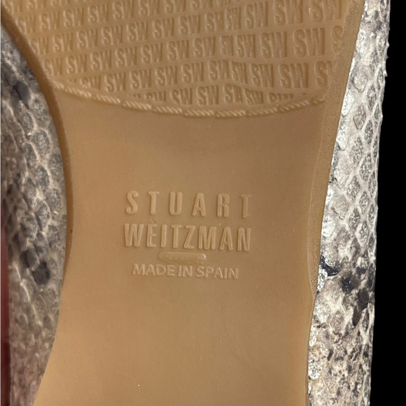 Stuart Weitzman Snakeskin Flats Size 7.5 M - Picture 8 of 15